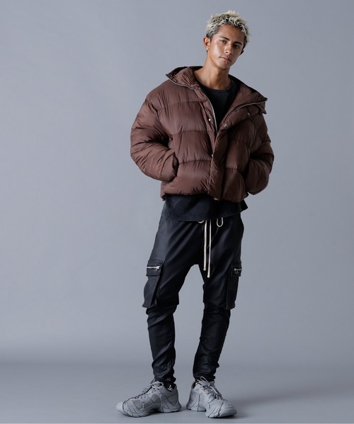 DANKE SCHON(ダンケシェーン)の「DankeSchon/ダンケシェーン/高密度NYLON HOODED BLOUSON(ブルゾン・メンズ・ブラウン/ホワイト/ブラック・S/M/L)」の22枚目の写真