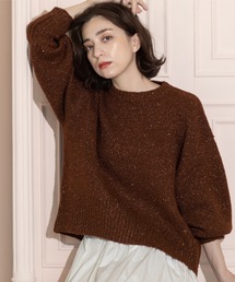 OPAQUE.CLIP | スパンコールラメニット【洗える】(ニット/セーター)