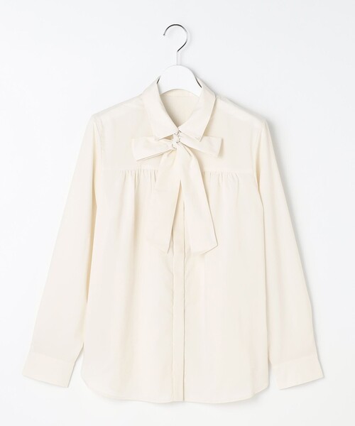ANY SIS（エニィスィス）の「ボウタイ付きビジュー シャツ（シャツ/ブラウス・レディース・ダルブルー系/アイボリー系・X-LARGE）」の7枚目の写真