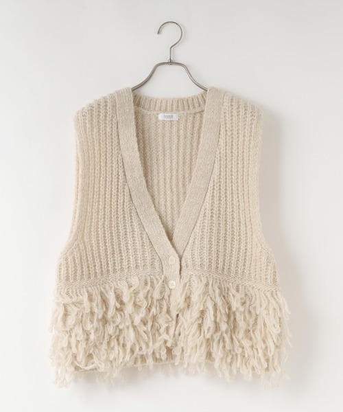 LOWRYS FARM（ローリーズファーム）の「フリンジループベスト　583262（ベスト・レディース・ベージュ/ブラック・FREE）」の22枚目の写真