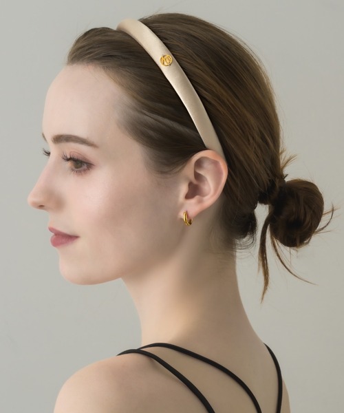 muku（ムク）の「KATYUSYA/SATIN（カチューシャ・レディース・アイボリー/ブラック/ブラウン・SMALL）」の4枚目の写真