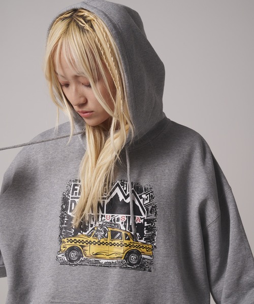 FIRST DOWN（ファーストダウン）の「プリント スウェット パーカ（パーカー・メンズ・グレー/チャコール/ダークオレンジ・M/L/XL）」の20枚目の写真