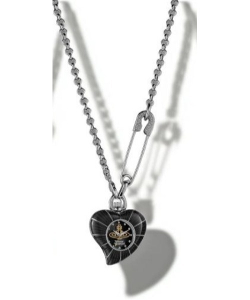 Vivienne Westwood(ヴィヴィアンウエストウッド)の「Heart Pendant Watch(ネックレス・レディース・レッド/ピンク/ブラック・FREE)」の2枚目の写真