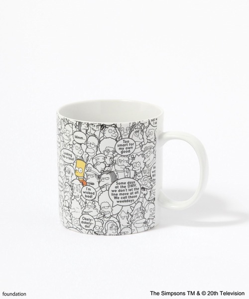 BAYFLOW（ベイフロー）の「【The Simpsons／BAYFLOW】マグカップ400ml（食器・レディース・ブラック/ホワイト・0）」の4枚目の写真