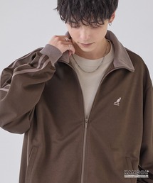KANGOL/カンゴール 別注 ロゴ ワンポイント刺繍 サイドラインルーズトラックジャケット【セットアップ対応】