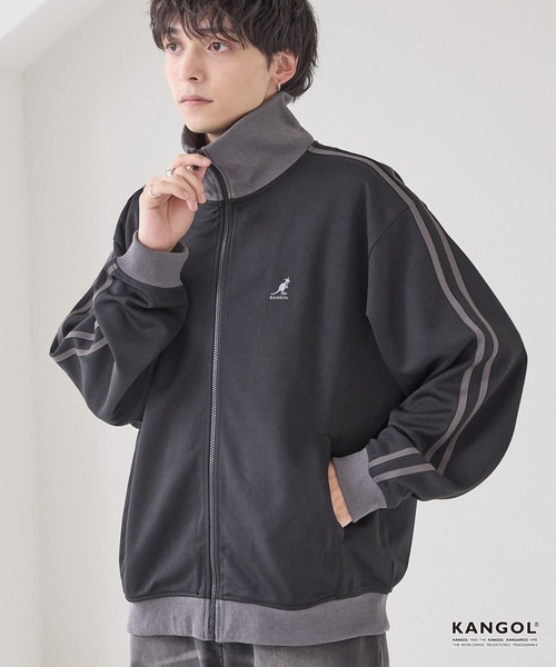 セール】KANGOL/カンゴール 別注 ロゴ ワンポイント刺繍 サイドライン