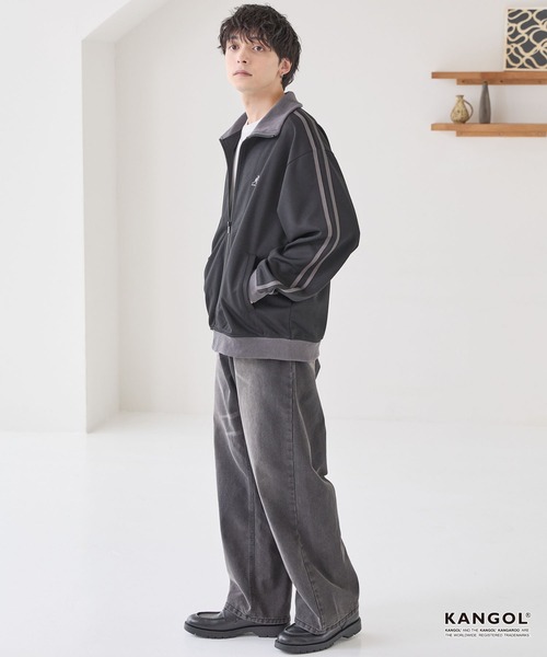 セール】KANGOL/カンゴール 別注 ロゴ ワンポイント刺繍 サイドライン