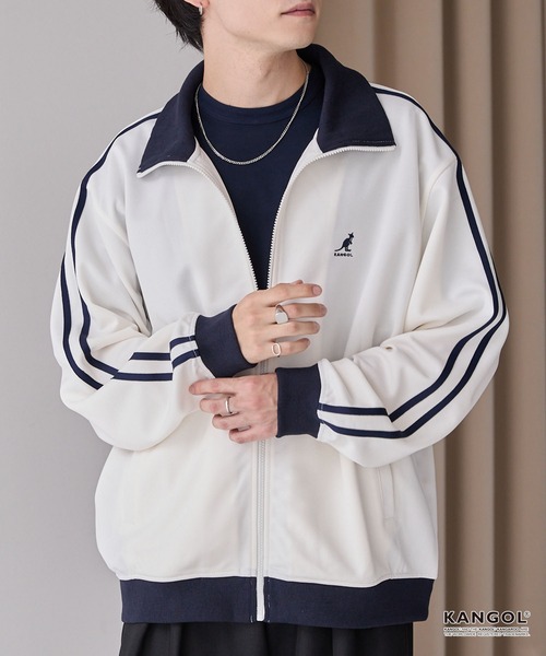 KANGOL/カンゴール 別注 ロゴ ワンポイント刺繍 サイドラインルーズ