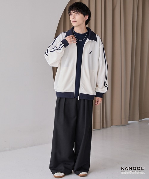 KANGOL/カンゴール 別注 ロゴ ワンポイント刺繍 サイドラインルーズ