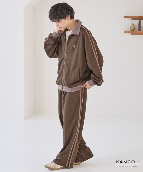 セール】KANGOL/カンゴール 別注 ロゴ ワンポイント刺繍 サイドライン