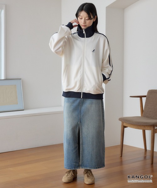 KANGOL/カンゴール 別注 ロゴ ワンポイント刺繍 サイドラインルーズ