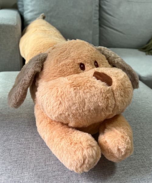 セール】もふもふ ロング 抱き枕 犬型 ぬいぐるみ クッション