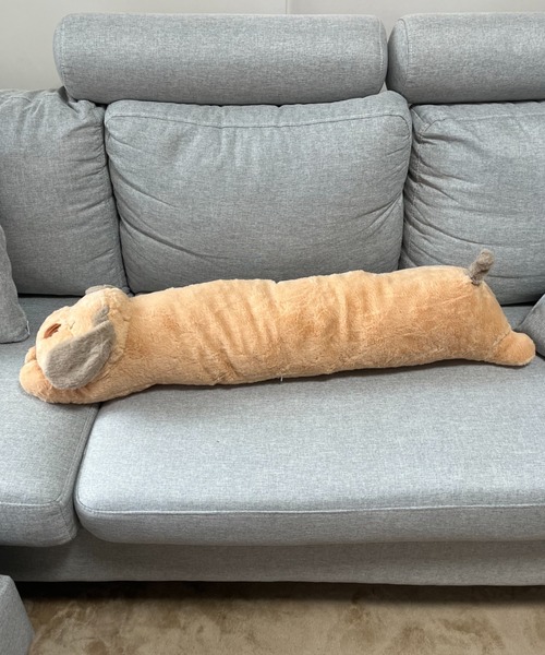 セール】もふもふ ロング 抱き枕 犬型 ぬいぐるみ クッション