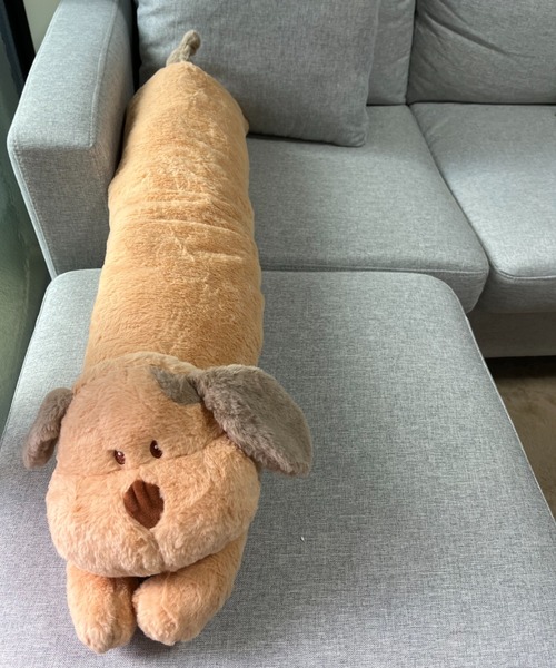 セール】もふもふ ロング 抱き枕 犬型 ぬいぐるみ クッション