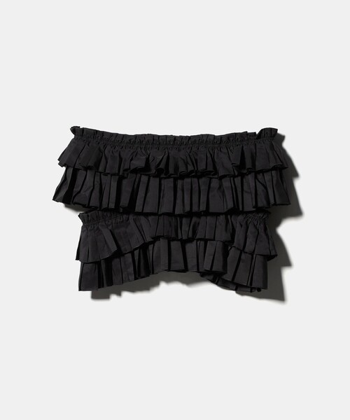 UNITED ARROWS（ユナイテッドアローズ）の「ギャザー マルチ ニット -ウォッシャブル-（ニット/セーター・レディース・オフホワイト/ブラック・FREE）」の12枚目の写真