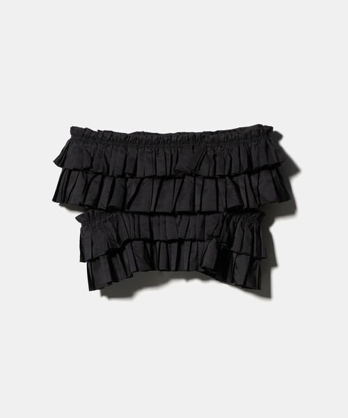 UNITED ARROWS（ユナイテッドアローズ）の「ギャザー マルチ ニット -ウォッシャブル-（ニット/セーター・レディース・オフホワイト/ブラック・FREE）」の13枚目の写真