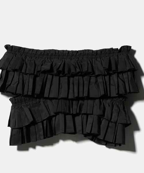 UNITED ARROWS（ユナイテッドアローズ）の「ギャザー マルチ ニット -ウォッシャブル-（ニット/セーター・レディース・オフホワイト/ブラック・FREE）」の14枚目の写真