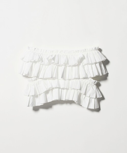 UNITED ARROWS（ユナイテッドアローズ）の「ギャザー マルチ ニット -ウォッシャブル-（ニット/セーター・レディース・オフホワイト/ブラック・FREE）」の18枚目の写真