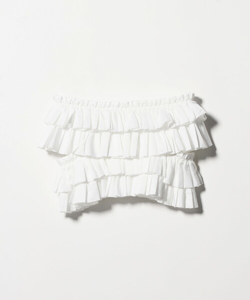 UNITED ARROWS（ユナイテッドアローズ）の「ギャザー マルチ ニット -ウォッシャブル-（ニット/セーター・レディース・オフホワイト/ブラック・FREE）」の19枚目の写真