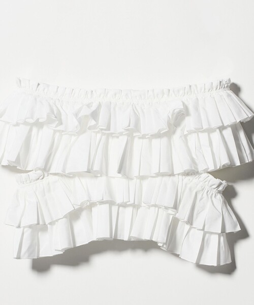 UNITED ARROWS（ユナイテッドアローズ）の「ギャザー マルチ ニット -ウォッシャブル-（ニット/セーター・レディース・オフホワイト/ブラック・FREE）」の20枚目の写真