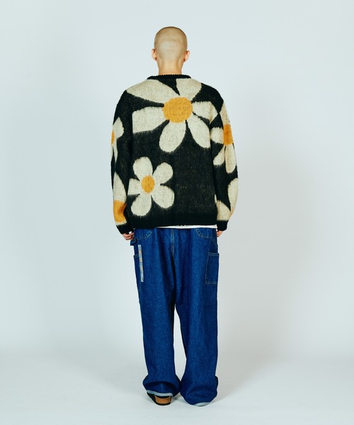 TOWNCRAFT（タウンクラフト）の「TOWNCRAFT / タウンクラフト SHAGGY VINTAGE PATTERN CREW SWEATER レオパード アーガイル デイジー シャギー クルーセーター モヘアタッチ（ニット/セーター・メンズ・その他1/その他2/グレー/グレー系その他/オリーブ/カーキ・X-SMALL/SMALL/MEDIUM/LARGE）」の10枚目の写真