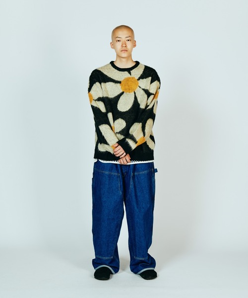 TOWNCRAFT（タウンクラフト）の「TOWNCRAFT / タウンクラフト SHAGGY VINTAGE PATTERN CREW SWEATER レオパード アーガイル デイジー シャギー クルーセーター モヘアタッチ（ニット/セーター・メンズ・その他1/その他2/グレー/グレー系その他/オリーブ/カーキ・X-SMALL/SMALL/MEDIUM/LARGE）」の11枚目の写真