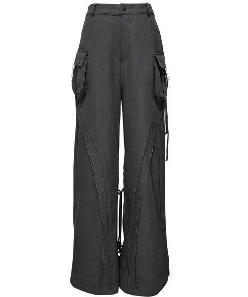 L.H.P（エルエイチピー）の「JUNGDO/ジョンド/CUT OUT STRING CARGO PANTS（カーゴパンツ・レディース・ブラック・F）」の3枚目の写真