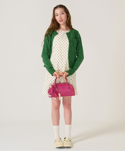 TINA：JOJUN（ティーナジョジュン）の「オリジナルチャーム付き ハンドバッグ TINA：JOJUN（ハンドバッグ・レディース・ピンク/ブラック・F）」の16枚目の写真