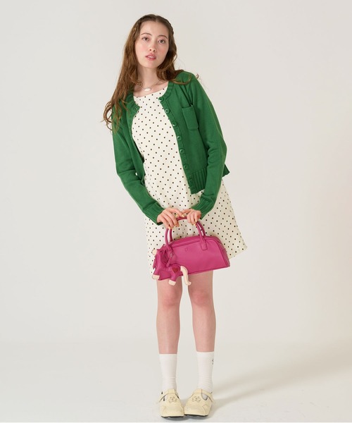 TINA：JOJUN（ティーナジョジュン）の「オリジナルチャーム付き ハンドバッグ TINA：JOJUN（ハンドバッグ・レディース・ピンク/ブラック・F）」の17枚目の写真