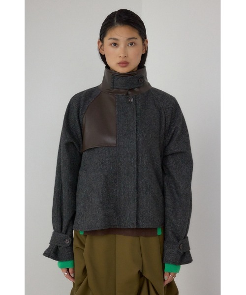 AZUL by moussy(アズールバイマウジー)の「【PLUS】コンビネーションフレアコート(ステンカラーコート・レディース・ブラック系その他・FREE)」の7枚目の写真