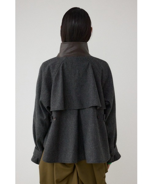 AZUL by moussy(アズールバイマウジー)の「【PLUS】コンビネーションフレアコート(ステンカラーコート・レディース・ブラック系その他・FREE)」の10枚目の写真