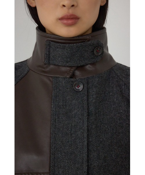 AZUL by moussy(アズールバイマウジー)の「【PLUS】コンビネーションフレアコート(ステンカラーコート・レディース・ブラック系その他・FREE)」の11枚目の写真