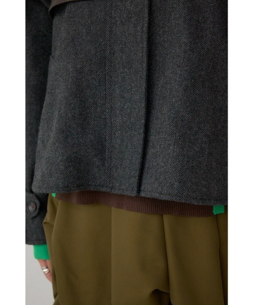 AZUL by moussy(アズールバイマウジー)の「【PLUS】コンビネーションフレアコート(ステンカラーコート・レディース・ブラック系その他・FREE)」の15枚目の写真
