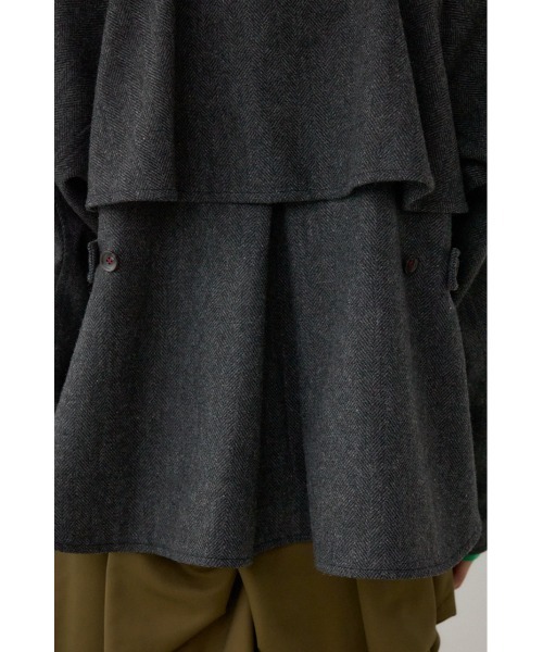 AZUL by moussy(アズールバイマウジー)の「【PLUS】コンビネーションフレアコート(ステンカラーコート・レディース・ブラック系その他・FREE)」の16枚目の写真