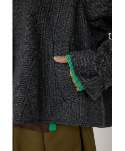AZUL by moussy(アズールバイマウジー)の「【PLUS】コンビネーションフレアコート(ステンカラーコート・レディース・ブラック系その他・FREE)」の17枚目の写真