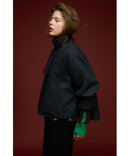AZUL by moussy(アズールバイマウジー)の「【PLUS】コンビネーションフレアコート(ステンカラーコート・レディース・ブラック系その他・FREE)」の20枚目の写真