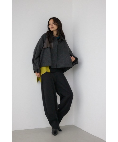 AZUL by moussy(アズールバイマウジー)の「【PLUS】コンビネーションフレアコート(ステンカラーコート・レディース・ブラック系その他・FREE)」の22枚目の写真