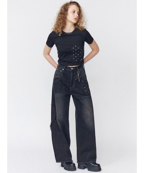 EMODA（エモダ）の「ハートルーズジーンズ（デニムパンツ）」 - WEAR