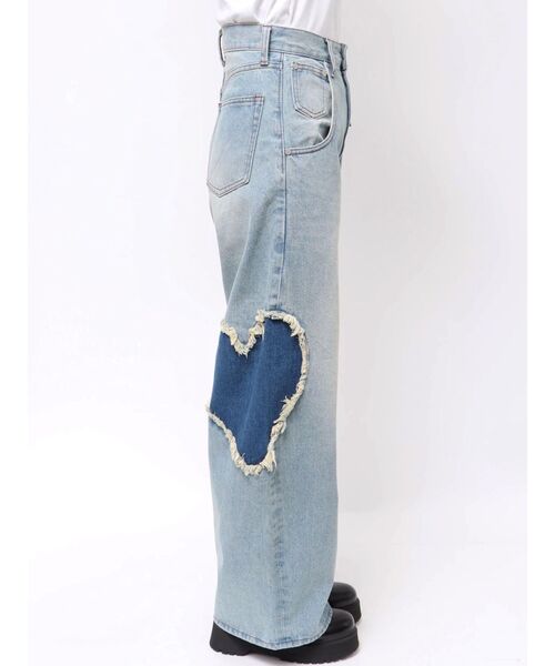 EMODA(エモダ)の「ハートルーズジーンズ(デニムパンツ・レディース・インディゴブルー/ブラック/ライトブルー・SMALL/MEDIUM)」の18枚目の写真