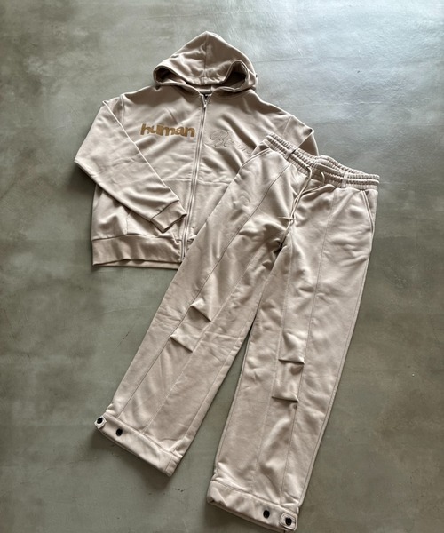 SHAGGIE（シャギー）の「【セットアップ】アジャストボタン付きタックラインスウェットパンツ（スウェットパンツ・レディース・ベージュ/グレー/ブラック・FREE）」の16枚目の写真