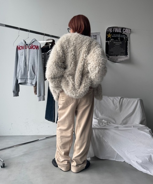 SHAGGIE（シャギー）の「【セットアップ】アジャストボタン付きタックラインスウェットパンツ（スウェットパンツ・レディース・ベージュ/グレー/ブラック・FREE）」の10枚目の写真