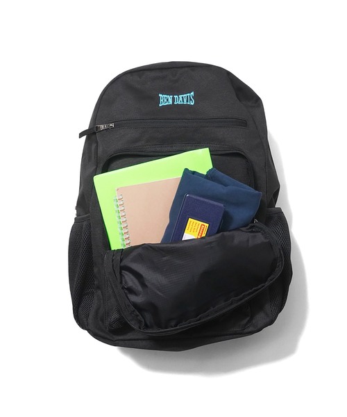 BEN DAVIS（ベンデイビス）の「《BEN DAVIS》EXPANDABLE DAYPACK（バックパック/リュック・メンズ・ブラック×ホワイト/ブラック×グリーン/ブラック×レッド・FREE）」の5枚目の写真