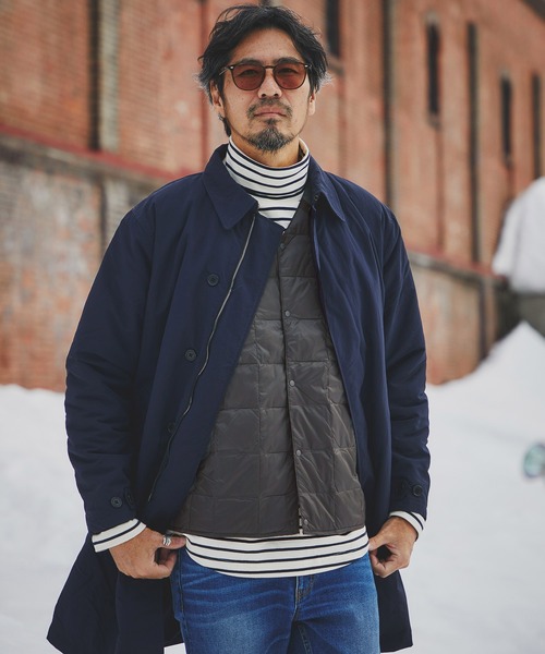 TAION×DUFFER V-NECK DOWN VEST：TAION別注 ベーシック Vネック