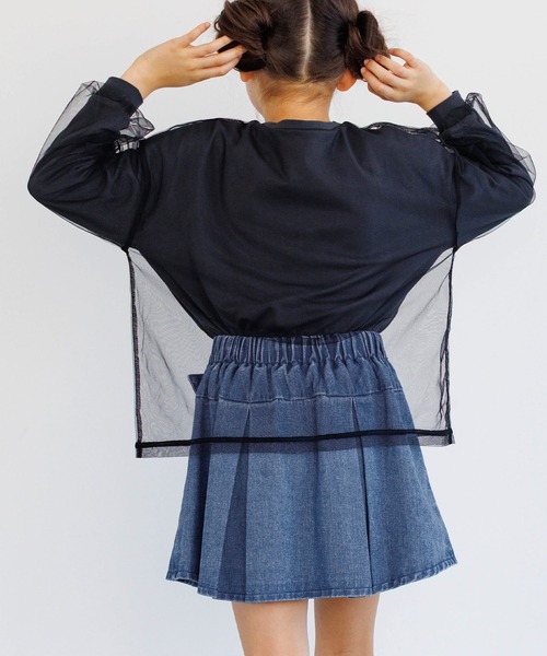 coca（coca）（コカ）の「キッズ デニムベルトプリーツスカート（デニムスカート・キッズ・ブルー・140/150/120/130）」の6枚目の写真