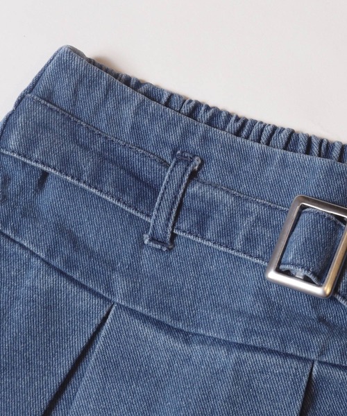 coca（coca）（コカ）の「キッズ デニムベルトプリーツスカート（デニムスカート・キッズ・ブルー・140/150/120/130）」の9枚目の写真