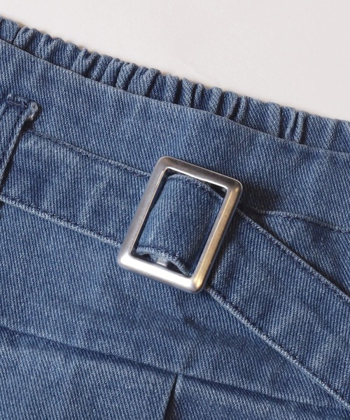 coca（coca）（コカ）の「キッズ デニムベルトプリーツスカート（デニムスカート・キッズ・ブルー・140/150/120/130）」の10枚目の写真