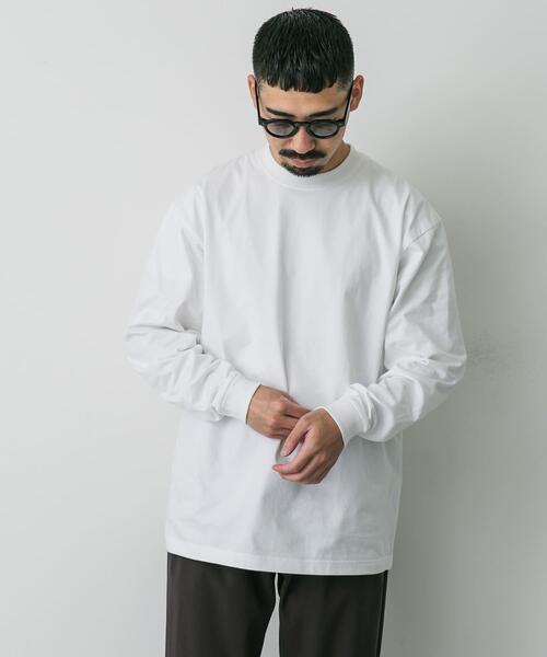 HANES（ヘインズ）の「『別注』HANES×DOORS　BEEFY-T DOORS FIT LONG-SLEEVE（Tシャツ/カットソー・メンズ・ネイビー/ブラック/グレー/ダークグレー/ホワイト・XX-LARGE/X-LARGE/LARGE/MEDIUM）」の6枚目の写真