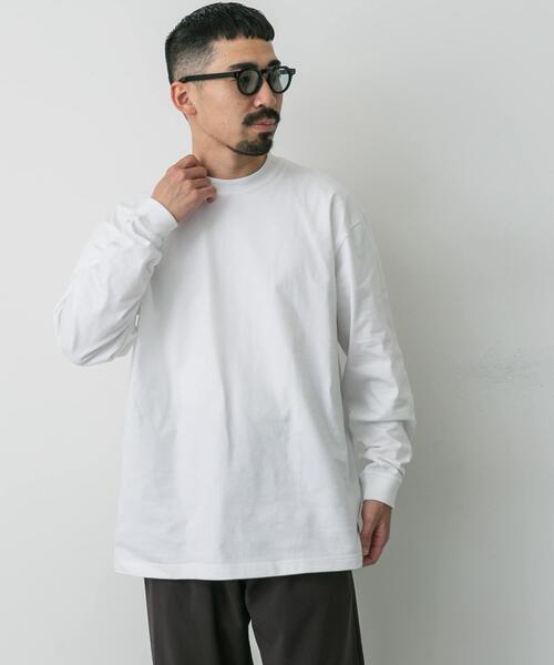 HANES（ヘインズ）の「『別注』HANES×DOORS　BEEFY-T DOORS FIT LONG-SLEEVE（Tシャツ/カットソー・メンズ・ネイビー/ブラック/グレー/ダークグレー/ホワイト・XX-LARGE/X-LARGE/LARGE/MEDIUM）」の7枚目の写真