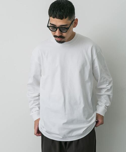 HANES（ヘインズ）の「『別注』HANES×DOORS　BEEFY-T DOORS FIT LONG-SLEEVE（Tシャツ/カットソー・メンズ・ネイビー/ブラック/グレー/ダークグレー/ホワイト・XX-LARGE/X-LARGE/LARGE/MEDIUM）」の8枚目の写真