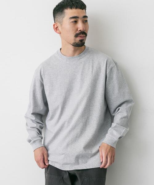 HANES（ヘインズ）の「『別注』HANES×DOORS　BEEFY-T DOORS FIT LONG-SLEEVE（Tシャツ/カットソー・メンズ・ネイビー/ブラック/グレー/ダークグレー/ホワイト・XX-LARGE/X-LARGE/LARGE/MEDIUM）」の19枚目の写真